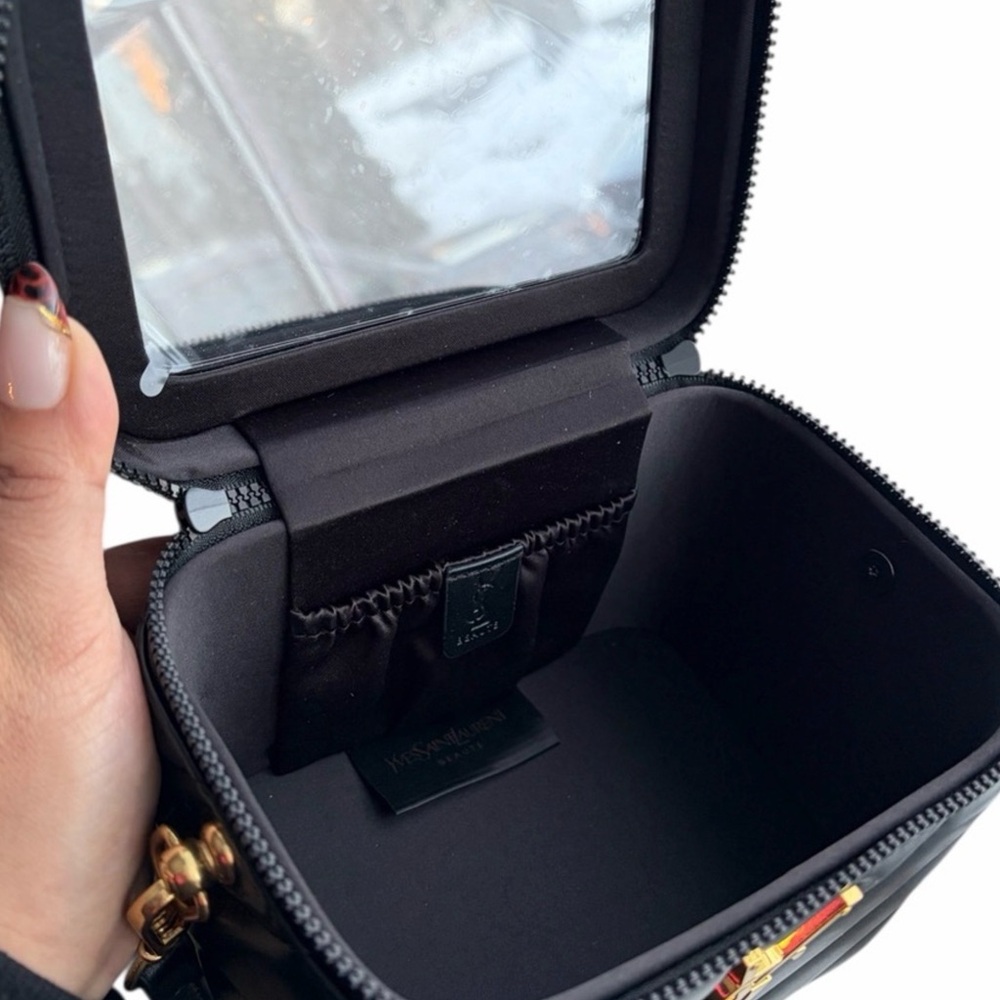 Yves Saint Laurent Black Quilted Camera Crossbody with Gold YSL Logo - Picture 4 of 7